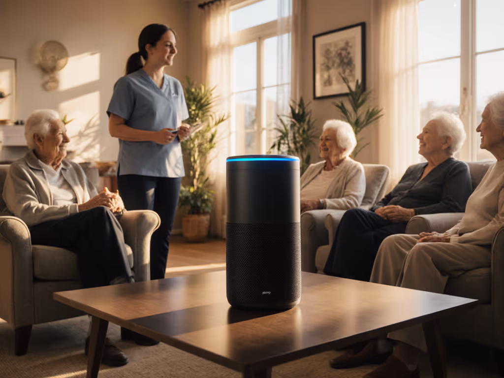 seniors_and_staff_using_voice_assistant_in_common_room