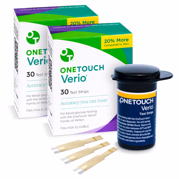 OneTouch Verio Test Strips - 60 Count